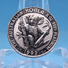Australien 25 $ 1992 Koala 1/4 oz Platin 999.5  Vz-