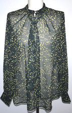 ZERO Bluse Gr.44 dunkel grün