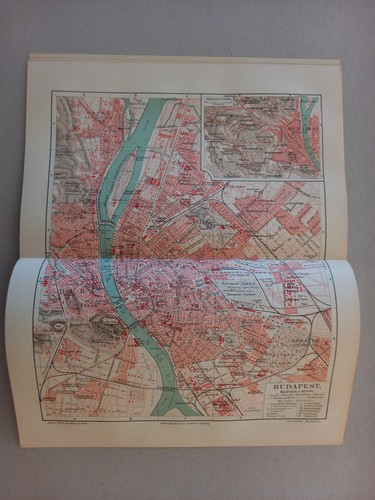 Antike landkarte budapest - landkarte, "budapest"