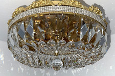 Faustig Kristall-Leuchten München Deckenlampe Lüster Plafoniere 24 Grad vergolde