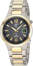 ETT Funkuhr Herren Armbanduhr Everest EGT-11468-21M Herrenuhr Titanuhr 41mm