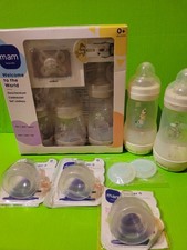 MAM Easy Start Anti-Colic Babyflaschen 260ml  160ml Sauger 0 Muttermilch Neu