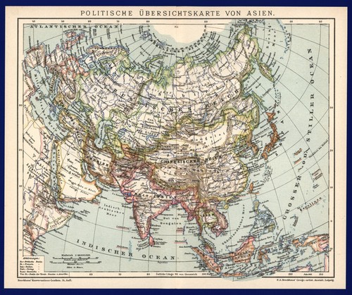Landkarte anno 1901 asien - anno,