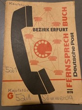 Fernsprech Buch DDR Erfurt