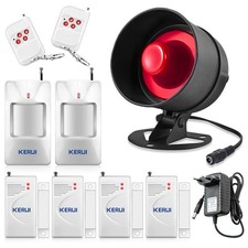 Alarmanlage Haus Tür Alarmanlage Wohnung 115dB mit 4 Türalarm 2 Bewegungsmelder