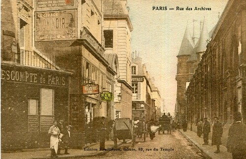 Karte paris rue des archives - karte,