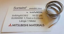 PV Ribbon / Solar Cells Tinned Copper Tabbing Wire Solarzellenverbinder 1,7mm 1m