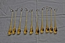 Vintage  Ein Tropfen Murano Glas Bohrung Behang Wasserfall Bernstein hellgelb