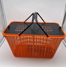 DDR Korb,  Einkaufskorb, Tragekorb, mit Abdeckung Trenngitter Orange Pneumant 