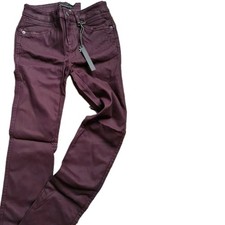 Street One Damen Hose Jeans beschichtet York lila Ton Slim Fit (1 666) NEU