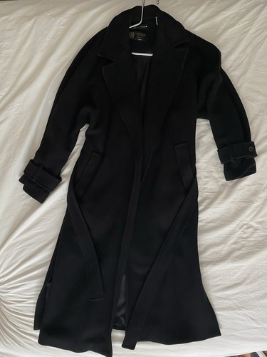 Belted coat - belted,