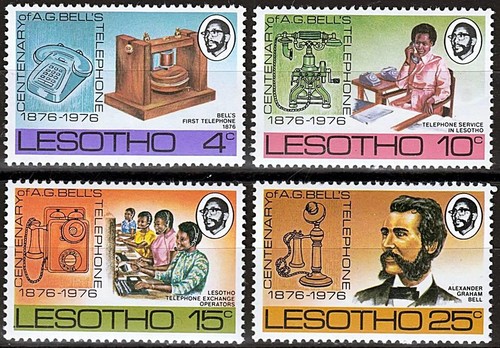 Lesotho 1976 telefon jubiläum - lesotho,
