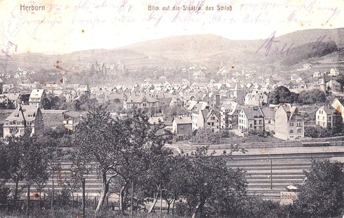Herborn stadtansicht mit - ak,