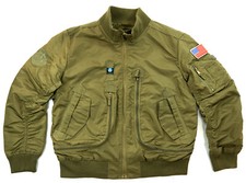 FREE SPIRIT Navy MA-1 Piloten Flieger Bomber Flight Jacke 50 M-L