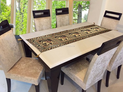 Bohemian jacquard tischläufer - jacquard,
