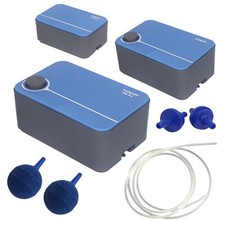 Hidom Silent Aquarium Luftpumpe Aquarium Einzel-/Doppelauslassventil + Zubehör