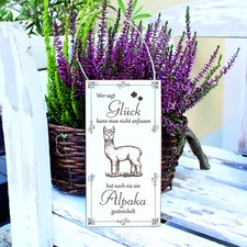 Schild Glück kann man