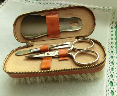 Vintage reise set - vintage, etui