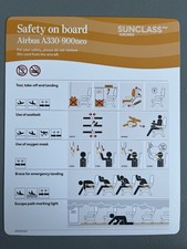 Safety card sunclass airbus - card,