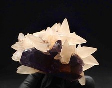 245 Fluorit Calcit Baryt Schwimmer ca 8x7x5 cm Minerva USA