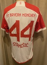 FC Bayern München Adidas Matchworn Trikot 2023 "-T---" + Nr.44 Stanisic Gr.M