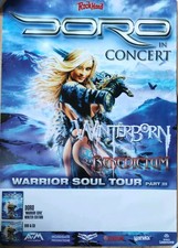 Doro/ Warlock - Warrior Soul Tour Poster Rock Hard ca. 84x59cm