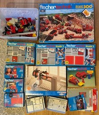Fischertechnik Konvolut - Grundkasten 300 Statik Motor Getriebe viel Zubehör