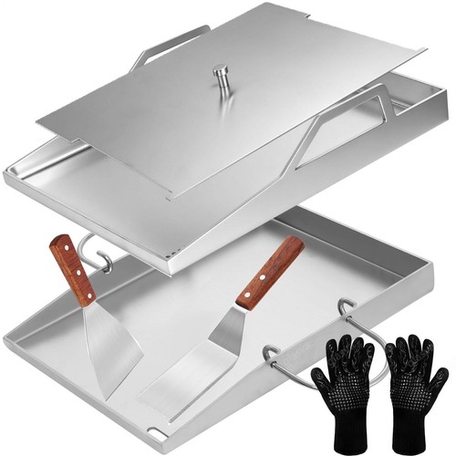 Edelstahl grillplatte set - grillplatte, |