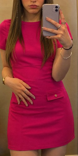 Zara linie jerseykleid - zara,