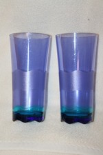 Tupperware "Eleganzia" Set 2 Becher  blau türkis  lila 475 ml groß / hoch