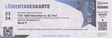 Ticket  TSV 1860 München - SC Verl   3. Bundesliga  Saison 2023/24