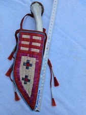 Messerscheide Quill Rohhaut Indianer Trapper Western