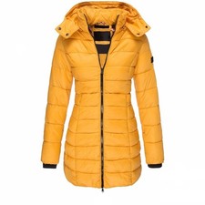 Damen Steppjacke Lange Übergangsjacke Für Herbst Und Winter Parka Mantel