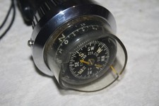 Hand Bearing Compass YCM Militär? Made in Japan Taschenlampe Vintage Sammler