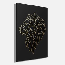 Wandbild LÖWE POLYGON 60x90