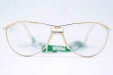 Vintage Puma MP 18 Gold oval Brille Brillengestell eyeglasses NOS