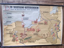 Der Deutsche Ritterorden Lehrtafel  Lehrmittel  Rollkarte  Plakat ~ Wandkarte