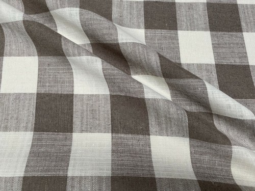 Gingham karierter leinenstoff - gingham,