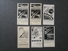 6x Werbung - Mauser, Oberndorf  - Waffen, Büchsen