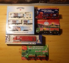 5 x WERBETRUCKS LKW LANDLIEBE GEROLSTEINER MÜLLER ITALERI NATIONAL ELF FUSSBALL