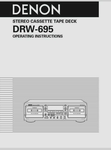 Denon drw 695 cassette - drw-695,