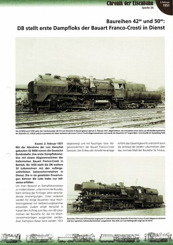 Stellt erste dampfloks der - db,