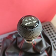 SCHWARZ LEDER MS SPORT 6G SCHALTKNAUF für MAZDA MX5 MX-5 SPORT CLUB RF NC ND NB