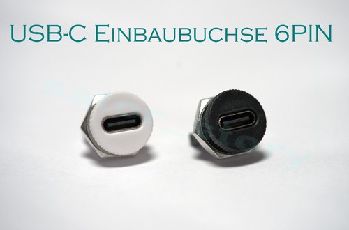 Usb buchse einbaubuchse 6pin - usb-c,