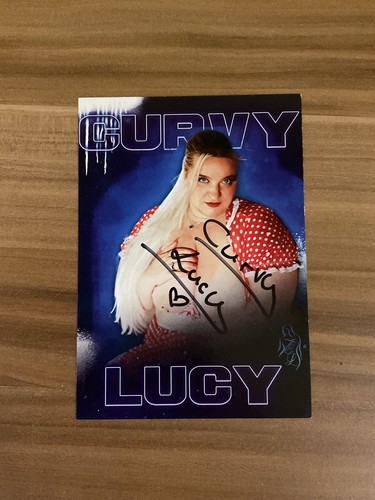 Curvy lucy autogrammkarte - lucy,