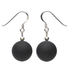 Ohrringe Ohrhänger aus Onyx &