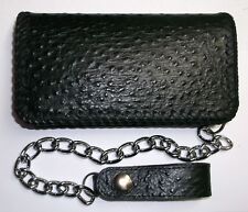 Biker Wallet Straußen Leder