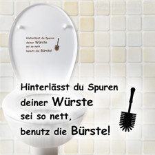 Toilettendeckel Fun Aufkleber