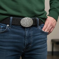 Vintage Kroko Gürtelschnalle