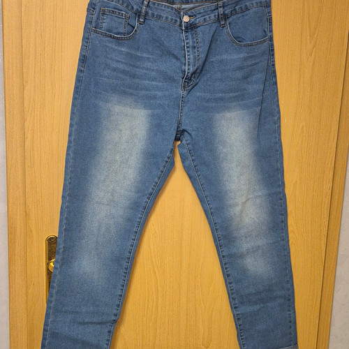 Damen jeans blau 3xl 50cm - blau,